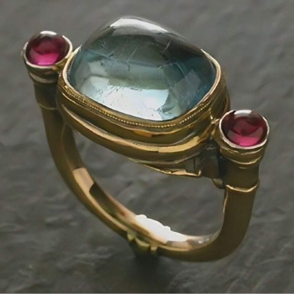 Boho stone ring M1700